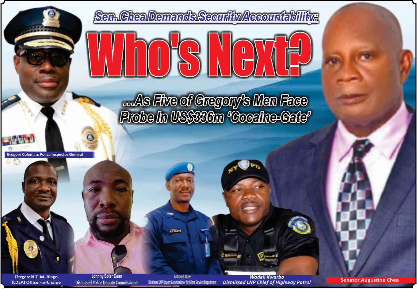 Sen. Chea Demands Security Accountability: Who’s Next? …As Five of Gregory’s Men Face Probe In US$336m ‘Cocaine-Gate’