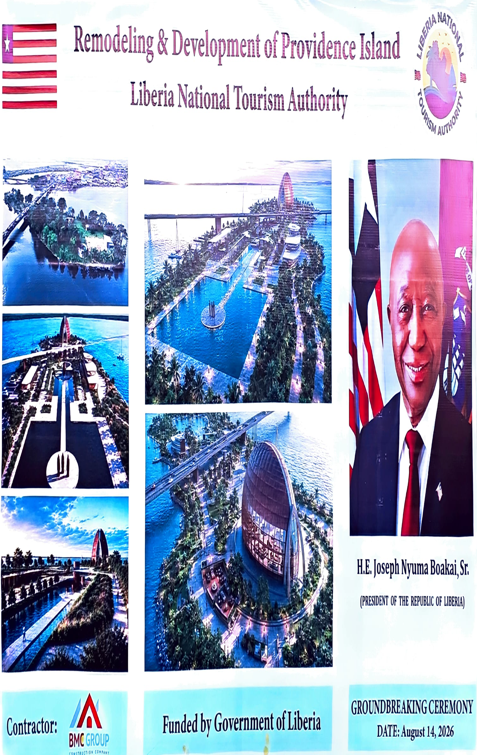 Boakai Revives Providence Island -Historic Landmark Enters Tourism Transformation