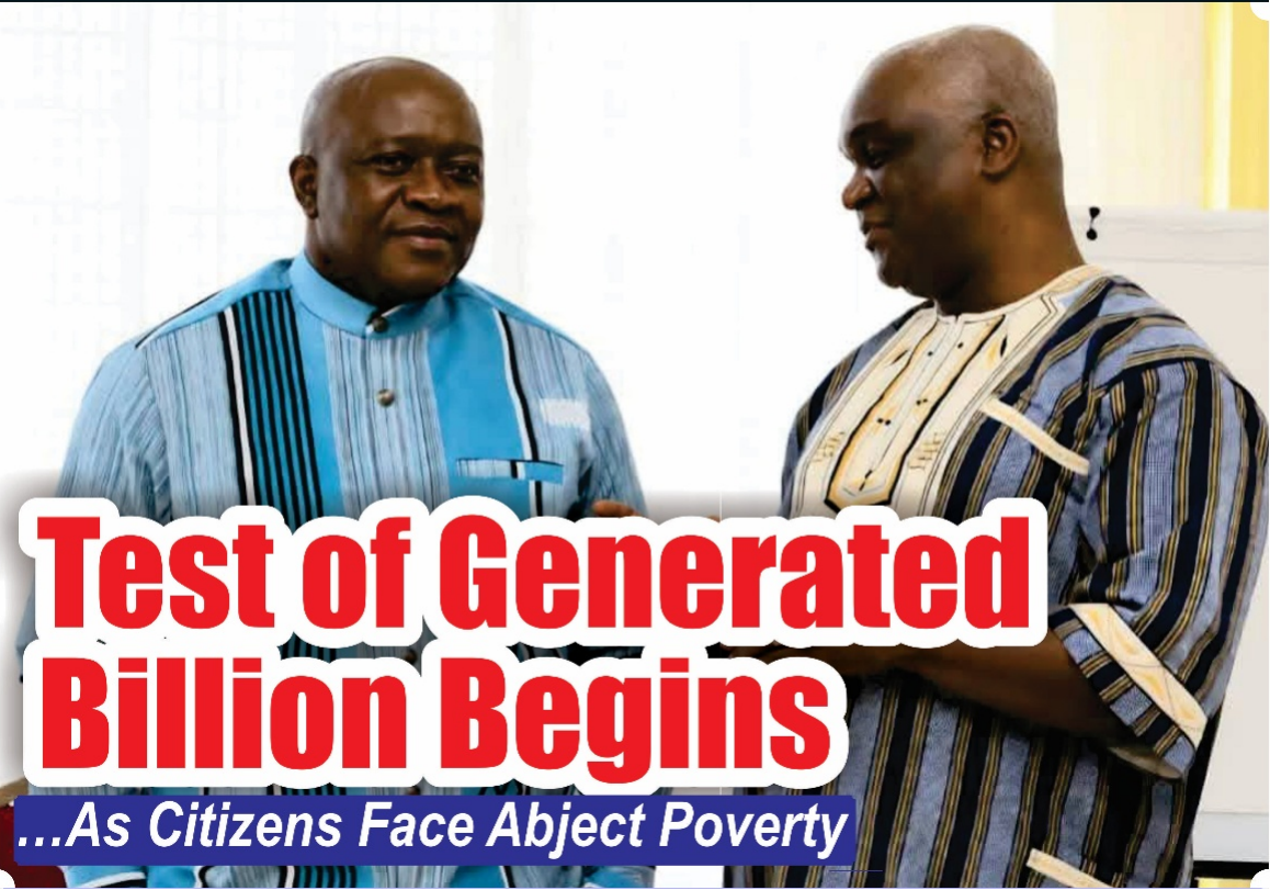 Test of Generated Billion Begins  …As Citizens Face Abject Poverty